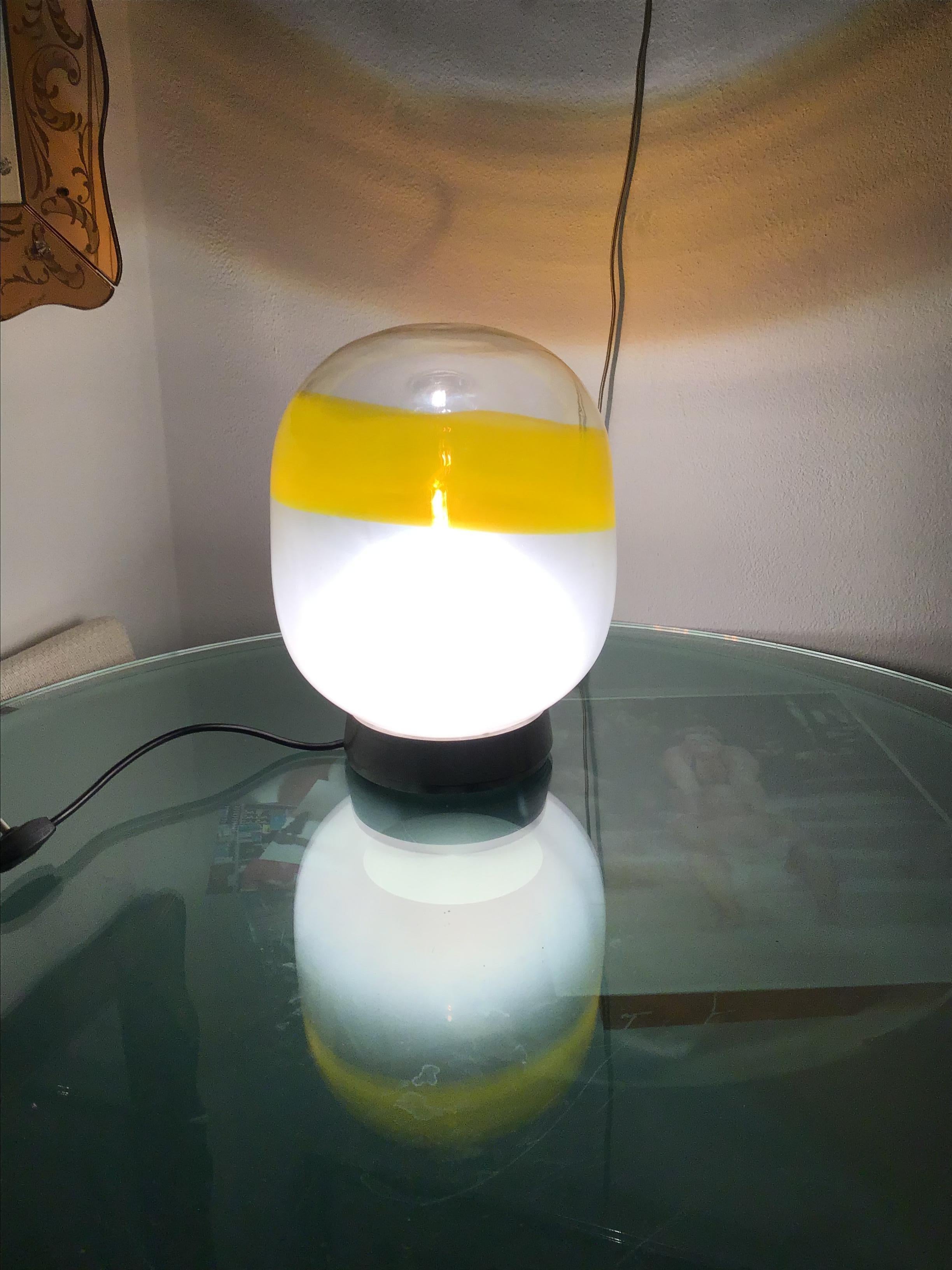 Attributed to Stilnovo Table Lamp  Metal Crome Opal Glass 1955 Italy For Sale 13