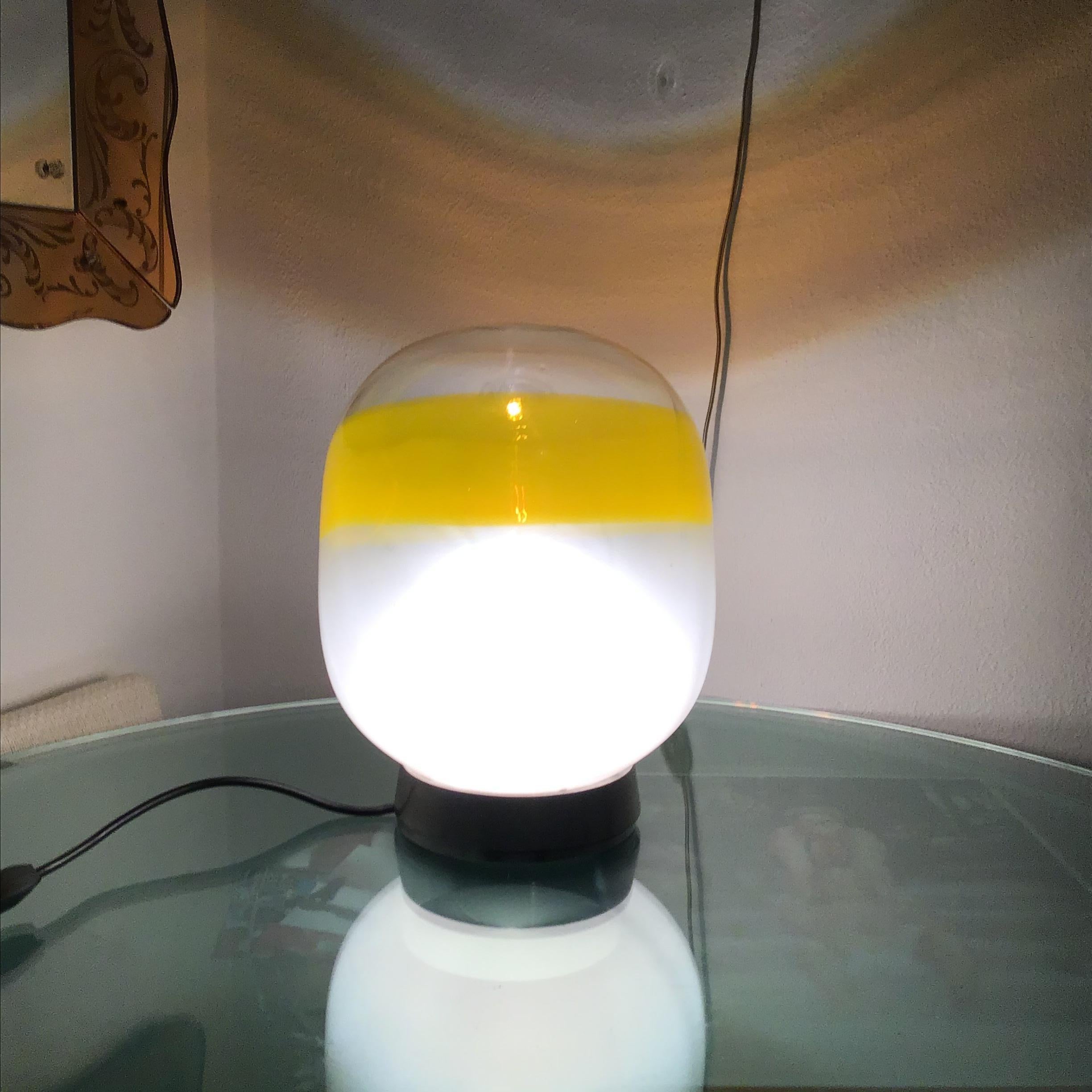 Other Attributed to Stilnovo Table Lamp  Metal Crome Opal Glass 1955 Italy For Sale