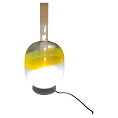 Attributed to Stilnovo Table Lamp  Metal Crome Opal Glass 1955 Italy