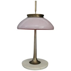 Stilnovo Table Lamp Midcentury in Brass Mod. 8091, Original Label, 1950s