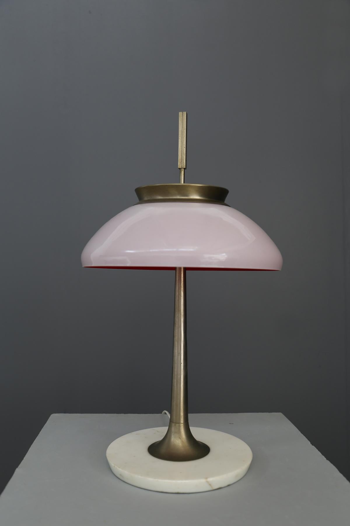Stilnovo Table Lamp Midcentury in Brass Mod. 8091, Original Label, 1950s 2