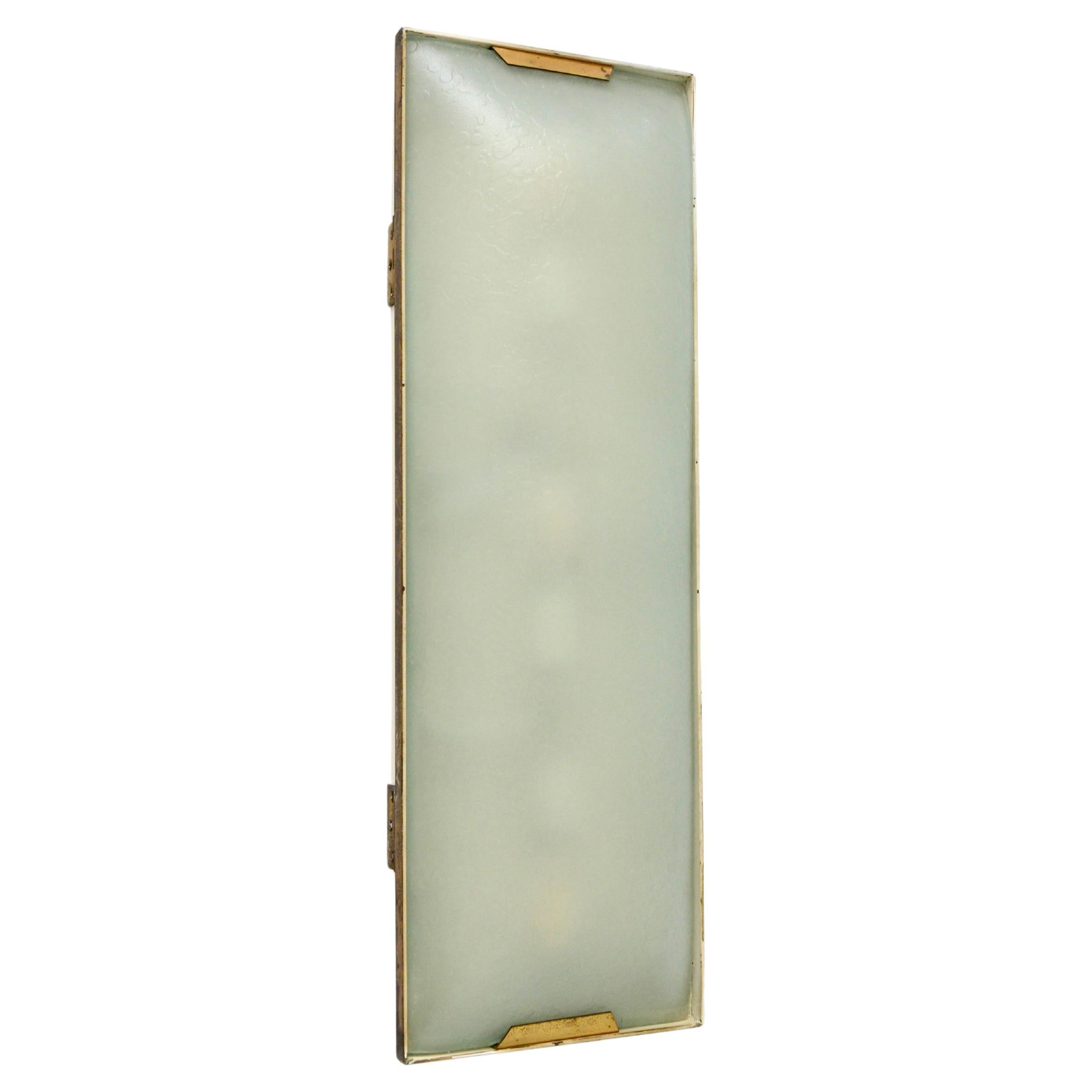 Stilnovo Textured Glass Wall Fixture B For Sale