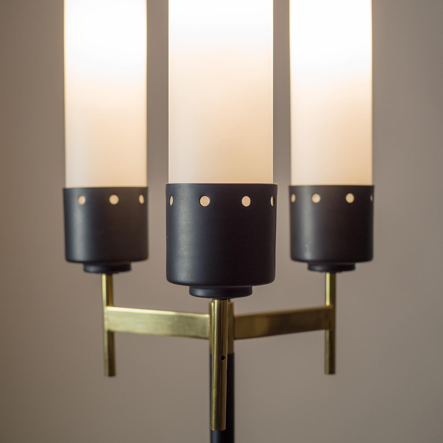 Lacquered Stilnovo Tripod Floor Lamp, 1950s For Sale