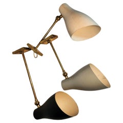 Stilnovo trio of Mid Century wall sconces