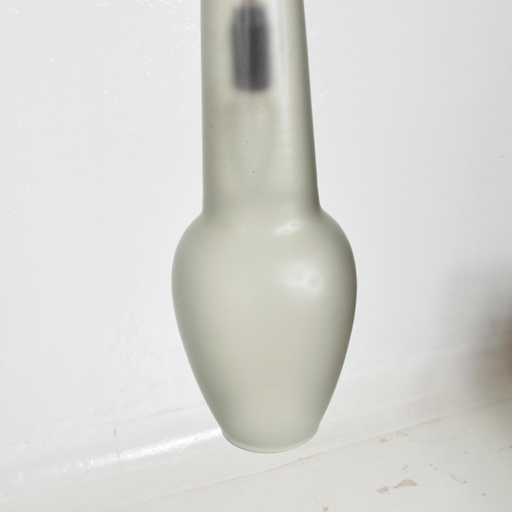 Stilnovo Two Light Brass Pendant Lamp Frosted Glass Minimalist Modern 1960 Italy For Sale 3