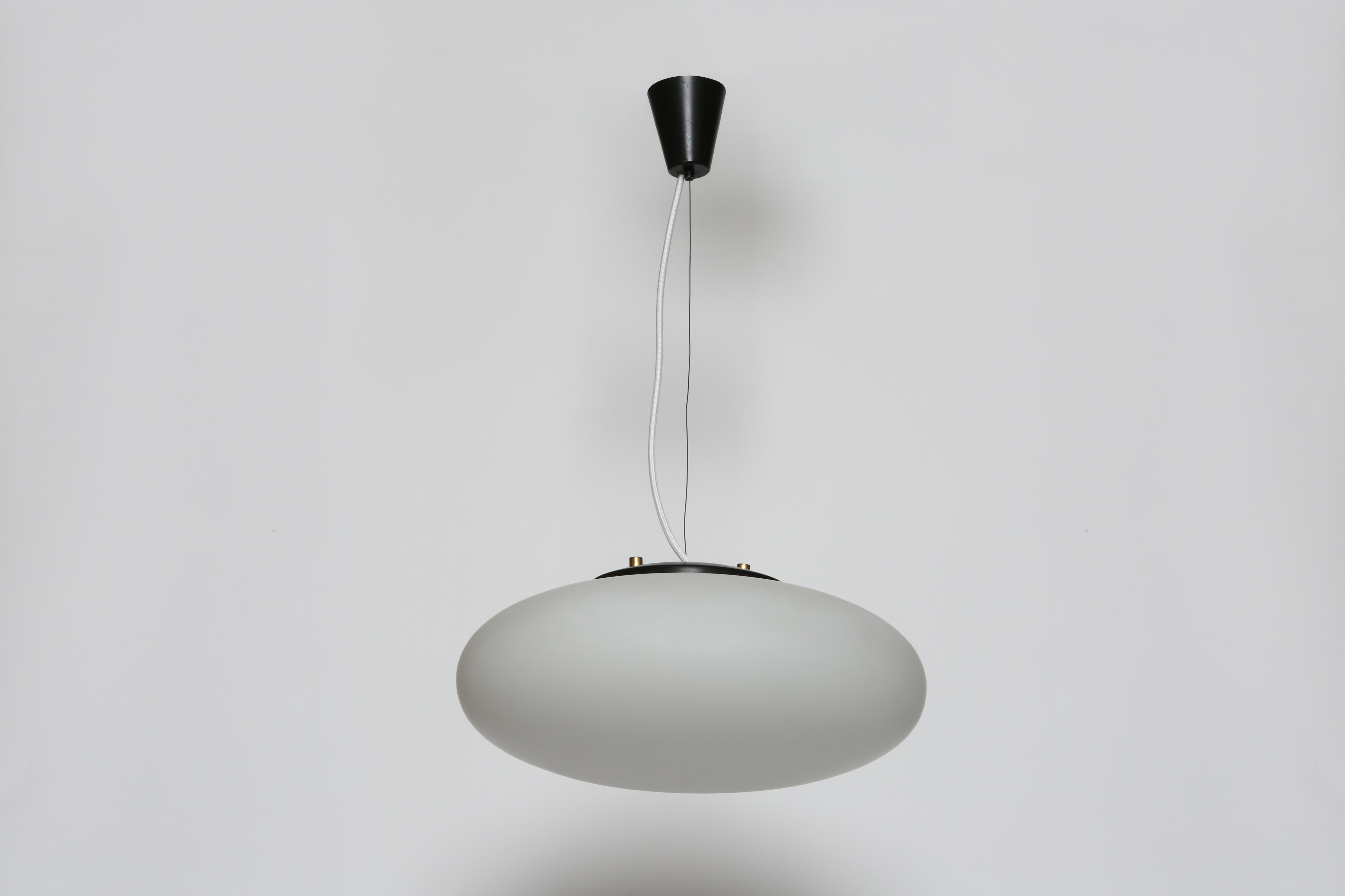 Italian Stilnovo UFO Ceiling Pendant For Sale