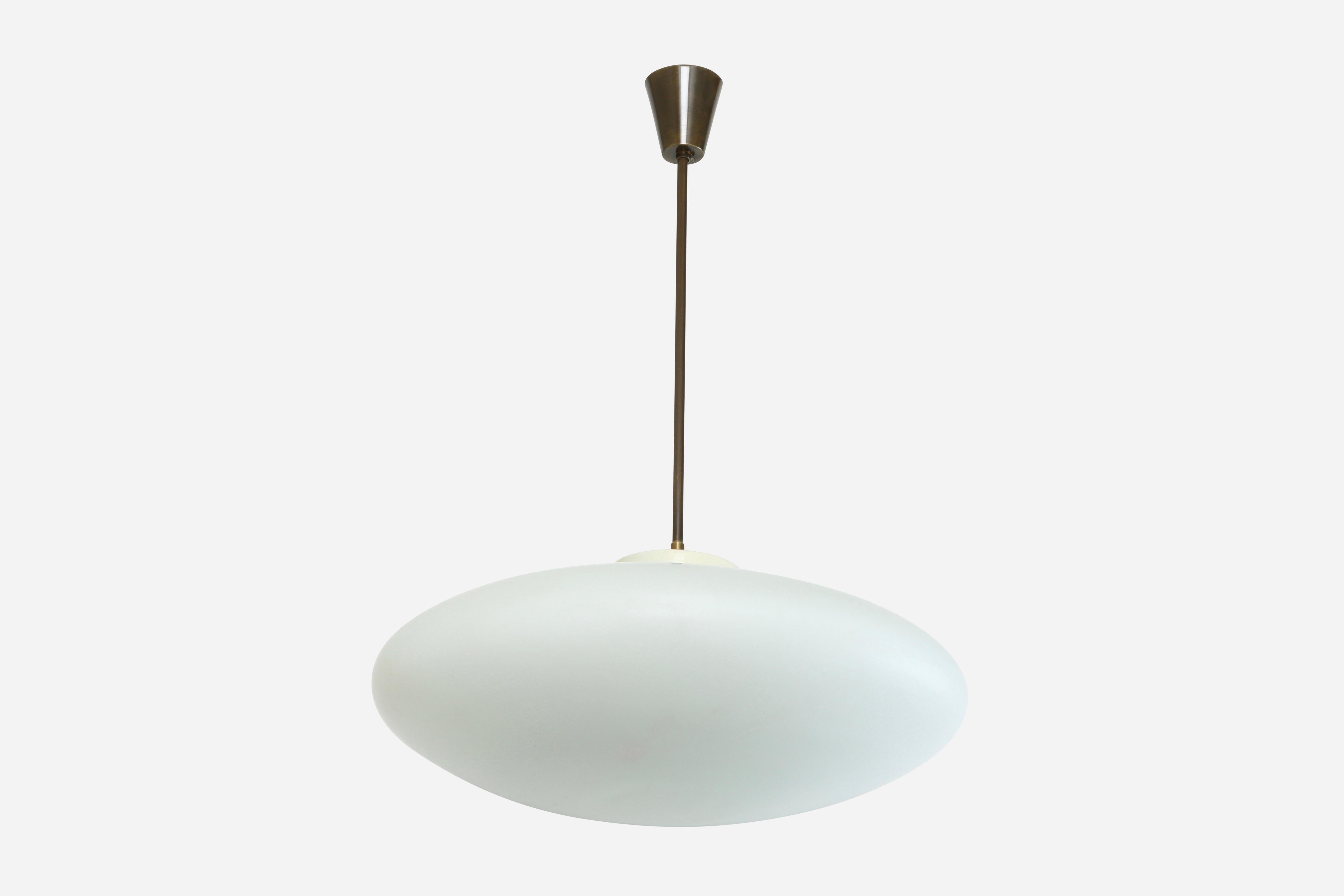 Mid-Century moderno Pendente da soffitto UFO di Stilnovo, Italia, circa anni '60 in vendita