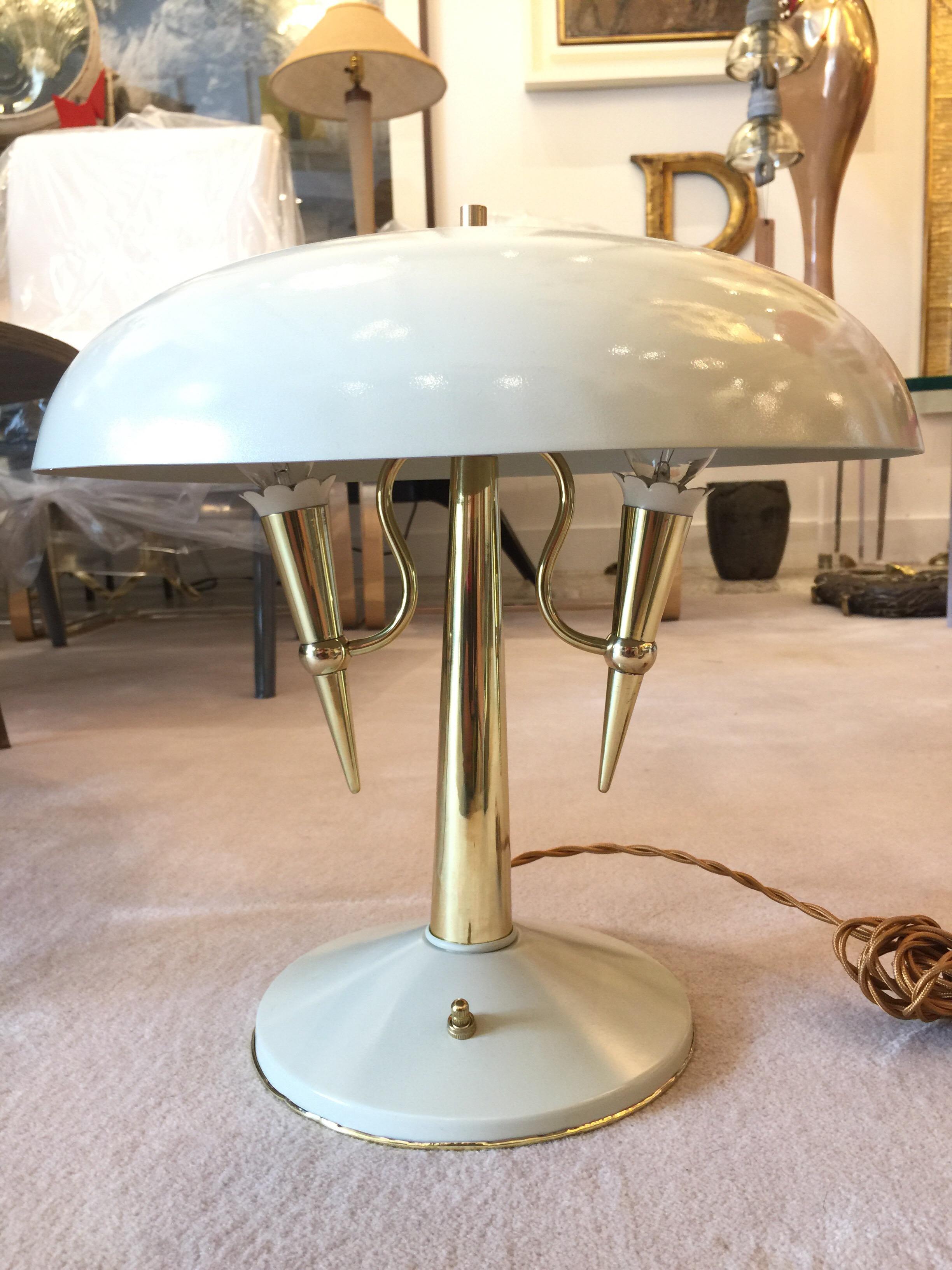 Vintage Italian Desk Lamp Attributed to Stilnovo, Circa 1946 In Good Condition In East Hampton, NY