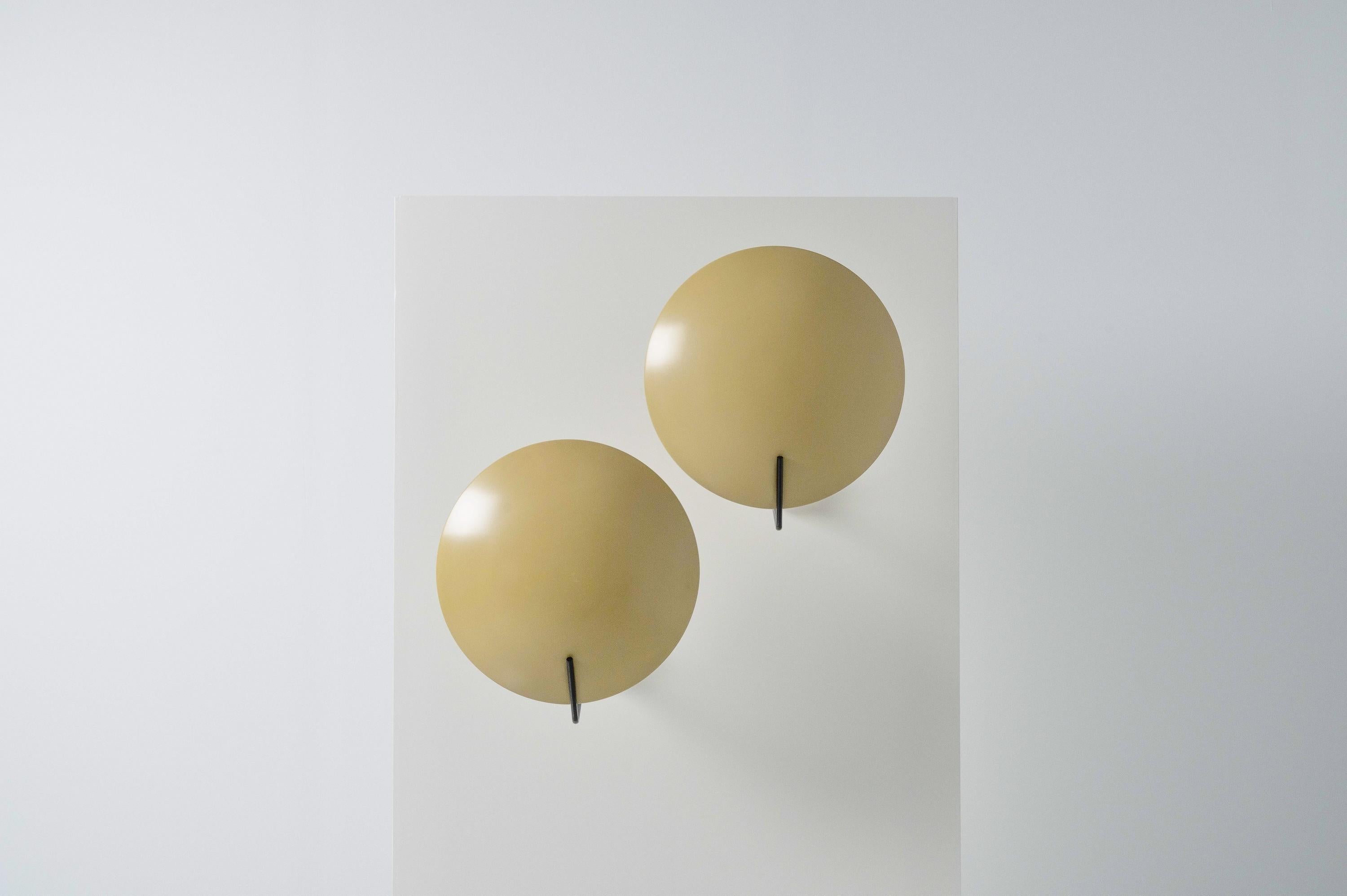 Cold-Painted Stilnovo Wall Lamps by Bruno Gatta Model 232 Italy 1955