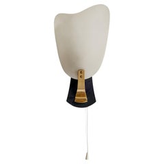 Stilnovo, Wall Light, Acrylic, Brass, Metal, Italy, 1960s