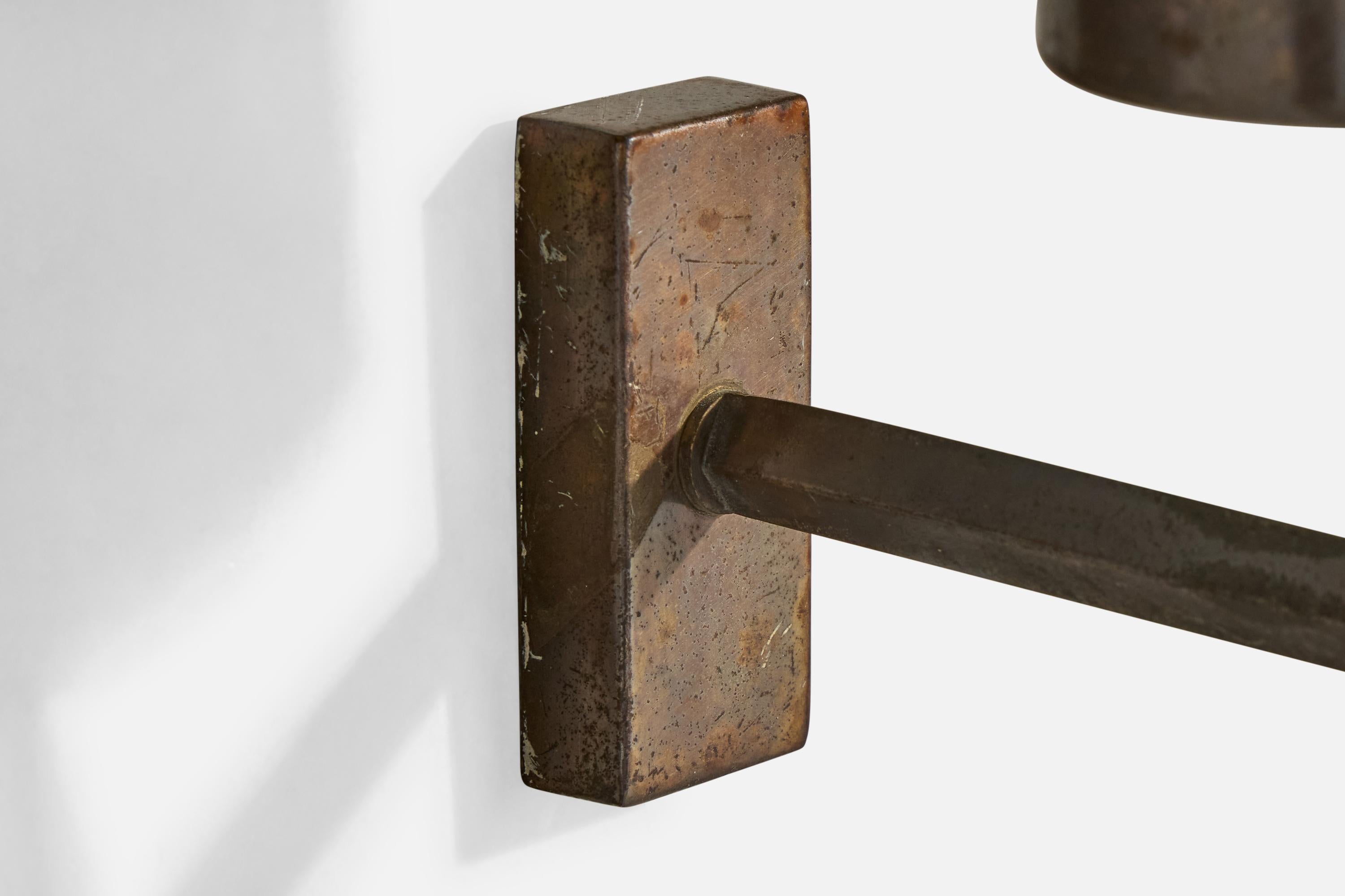 Stilnovo, Wall Lights, Glass, Brass, Italy 1950s 4