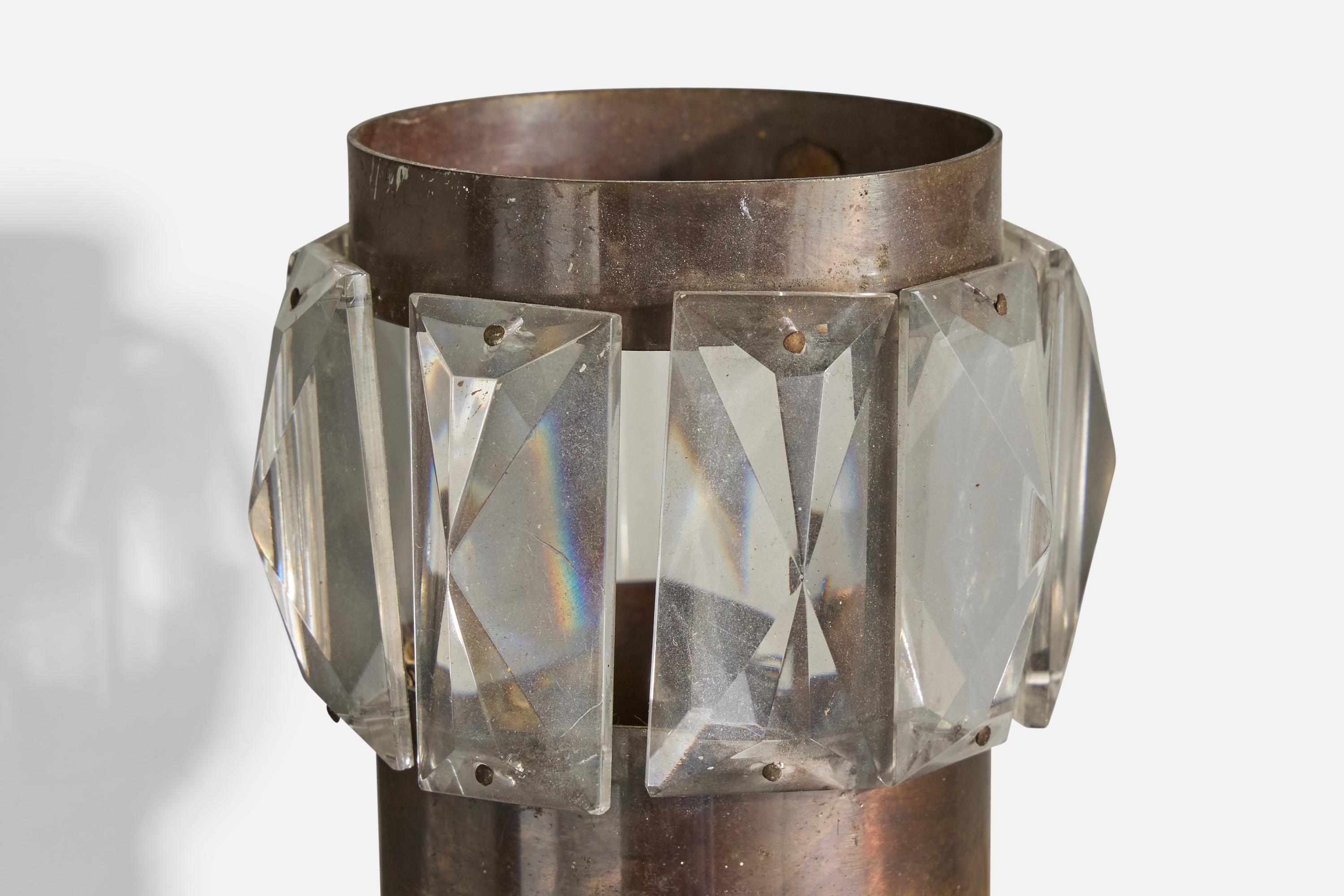 Stilnovo, Wall Lights, Glass, Brass, Italy 1950s 1