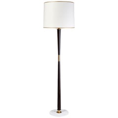 Vintage Stilnovo Wood Floor Lamp, Italy, 1950s