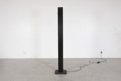 1980s Stilnovo 'Zagar' Black Enameled Floor Lamp by Sergio Carpani