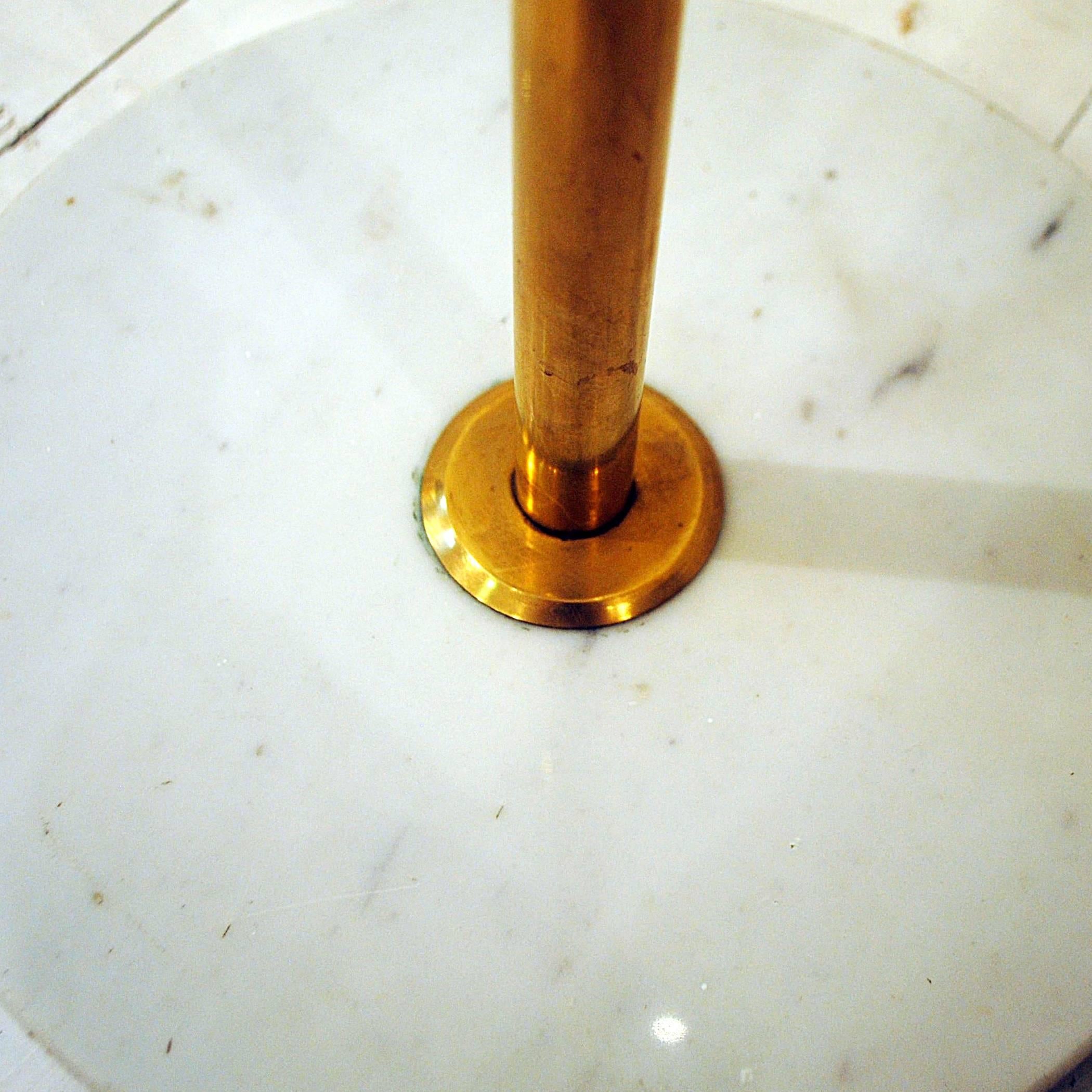 Stilnovo, Adjustable Floor Lamp Brass and Marble, Italy, 1950s In Good Condition In Brussels, BE
