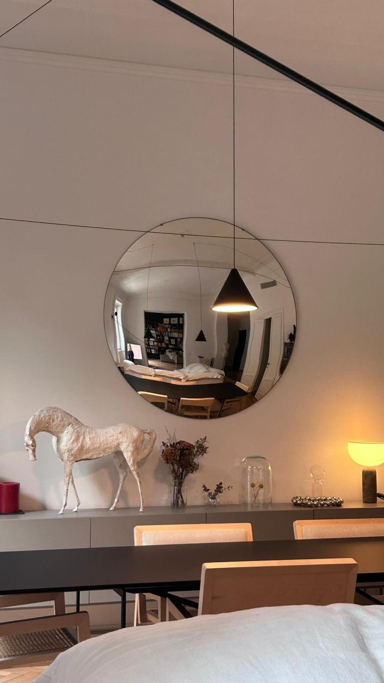 Stilo Silver Convex Mirror 120 cm/ 47