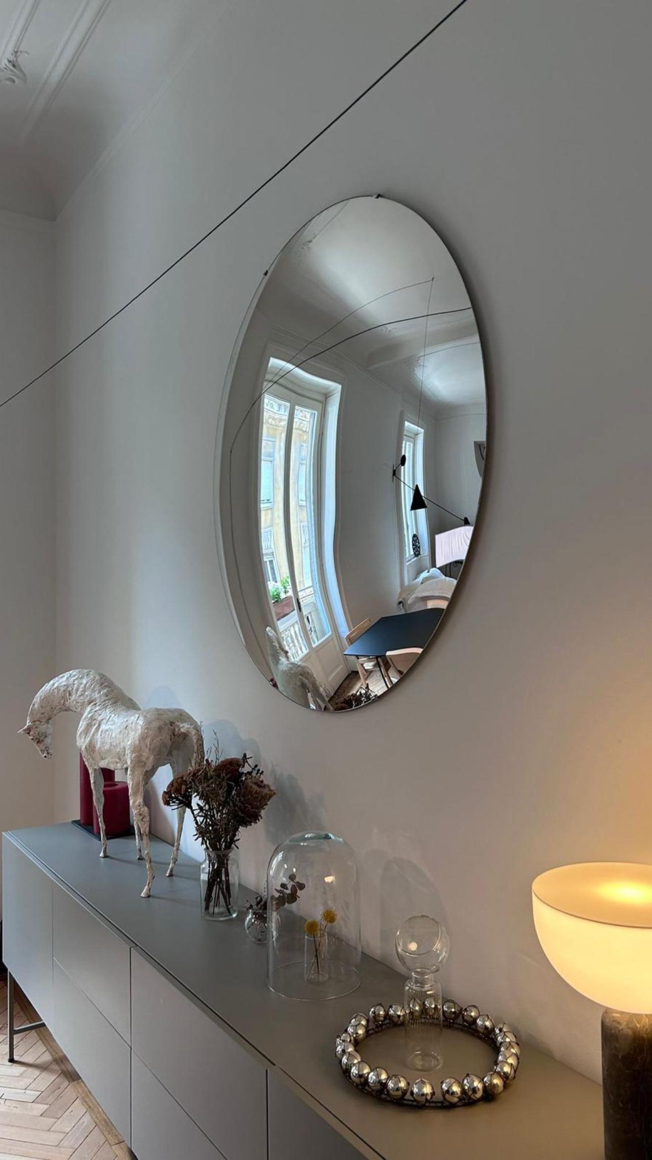 Stilo Silver Convex Mirror 120 cm/ 47