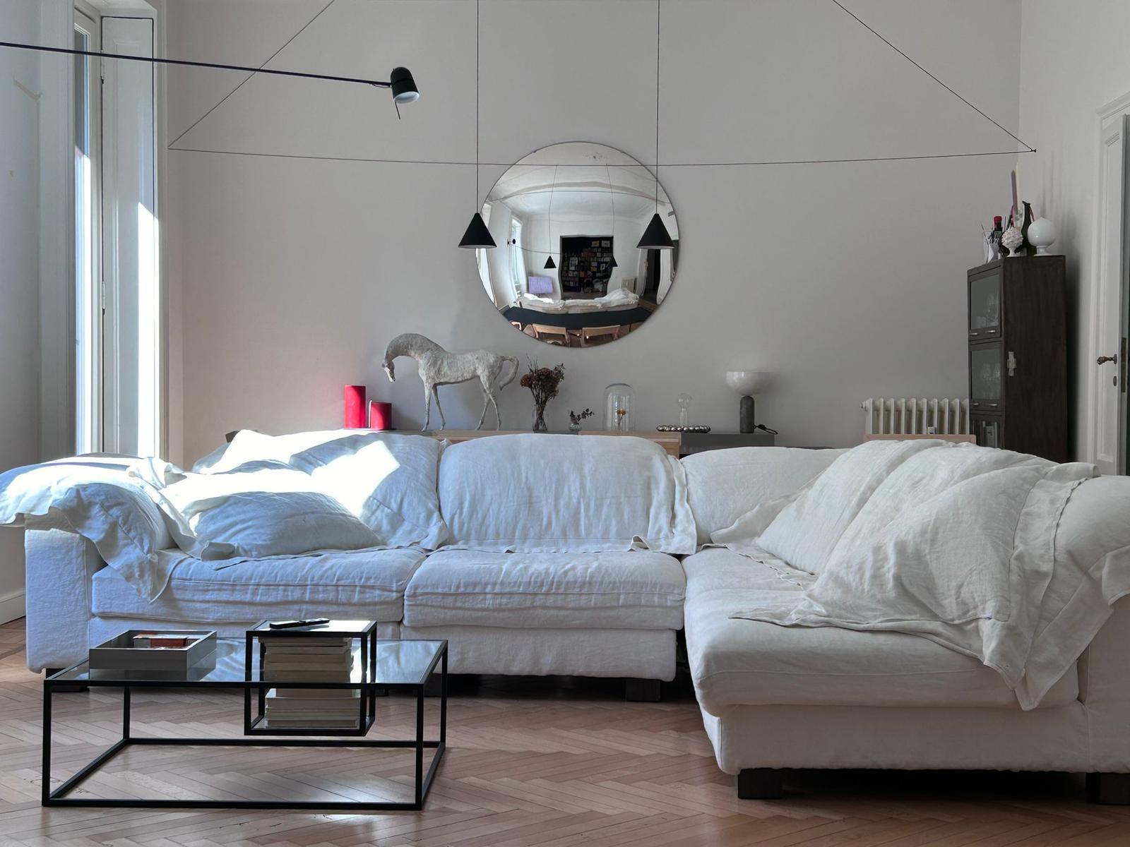 Stilo Silver Convex Mirror 120 cm/ 47