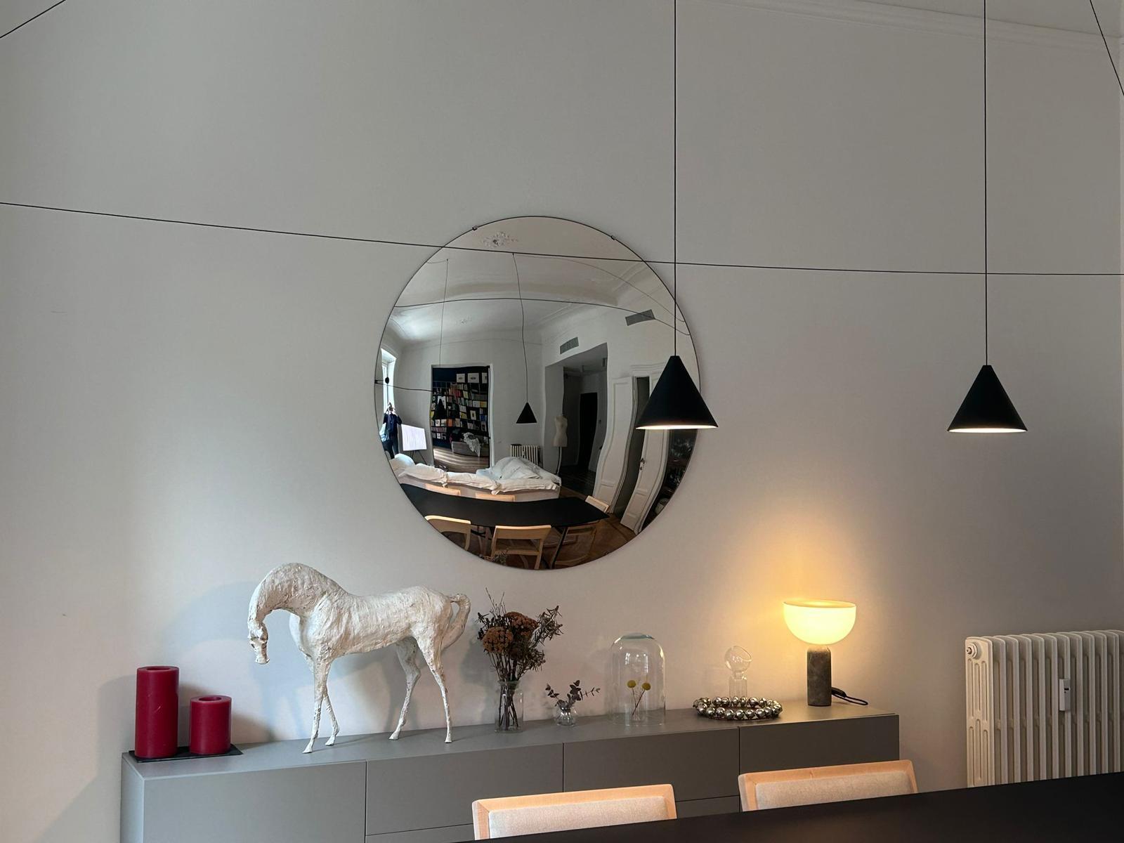 Stilo Silver Convex Mirror 120 cm/ 47