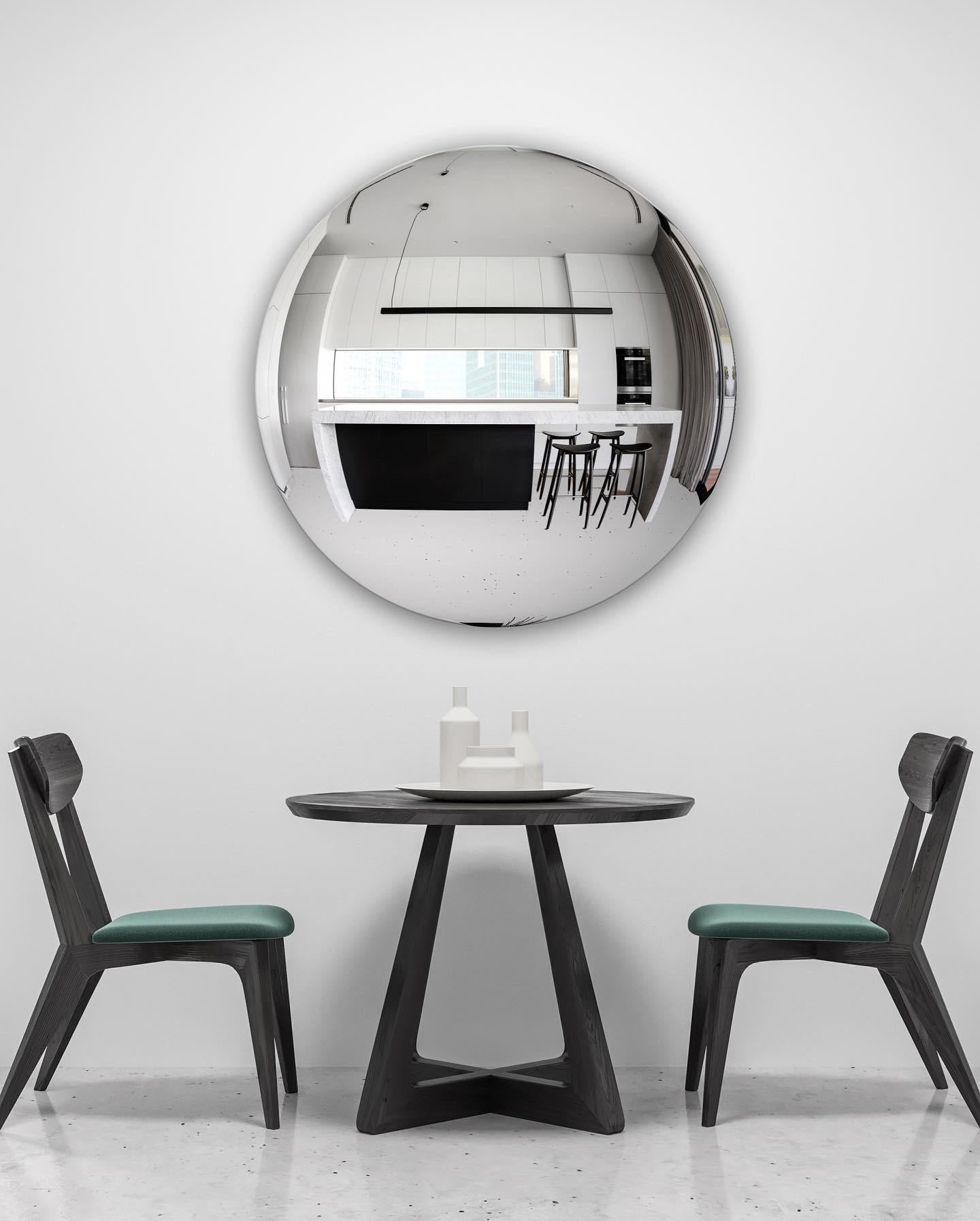 Stilo Silver Convex Mirror 120 cm/ 47