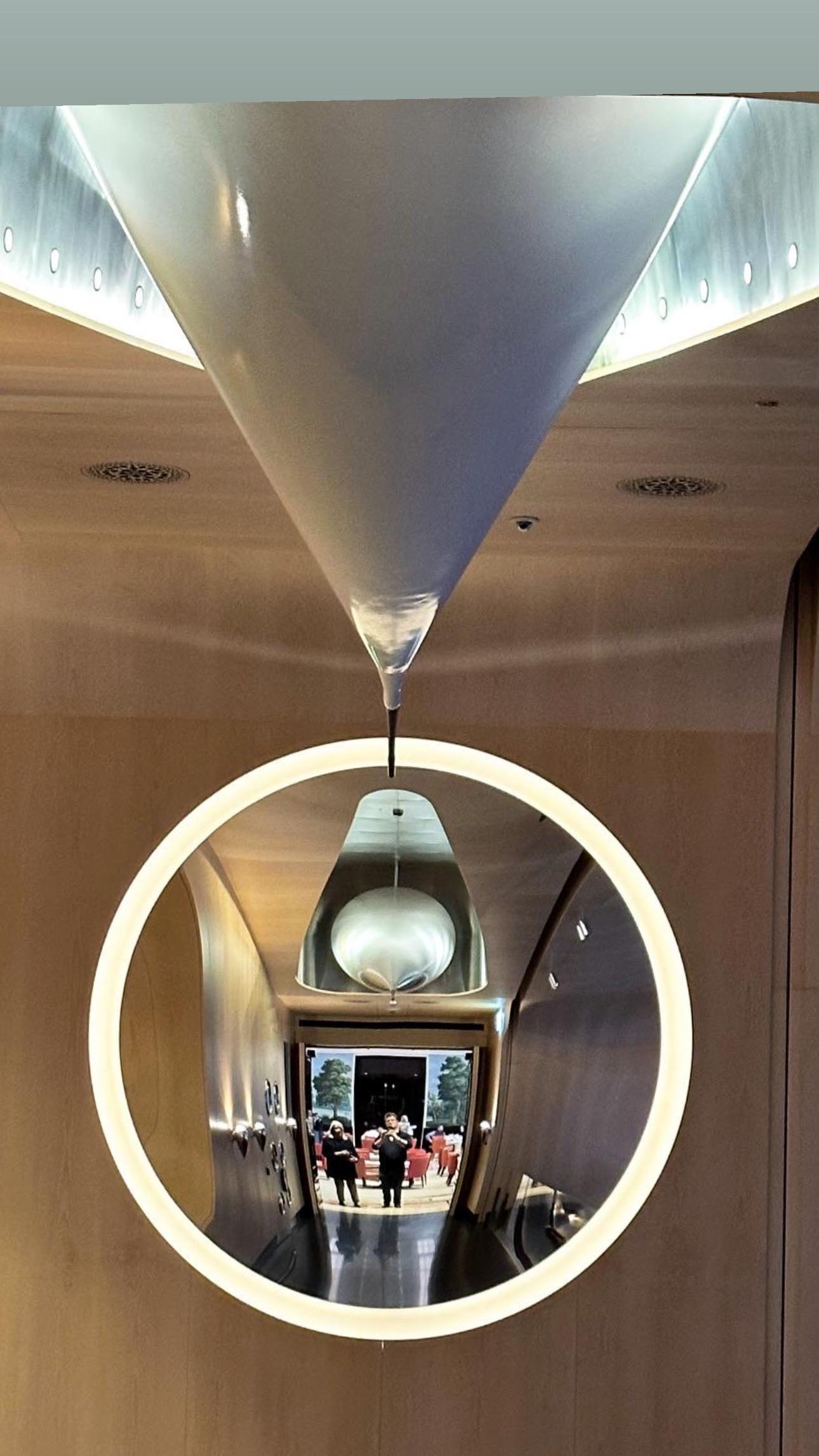 Stilo Silver Convex Mirror 120 cm/ 47