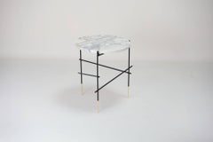 StiltS, Arabescato Side Table and Gold leaf