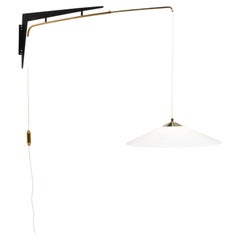 Stilux Adjustable Pivoting Wall Lamp Italy 1960