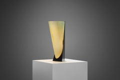 Stilux Asymmetrical Table Lamp with Metal Base, Italy 1970s