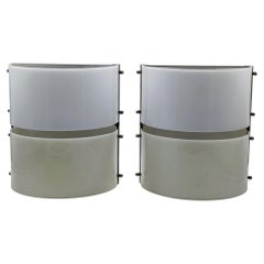 Stilux Attrib. Coppia di Lampade da Parete Space Age, Italia Años 70