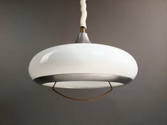 Stilux-Milano 1970s Adjustable Lamp, Perspex and Lacquered Aluminum