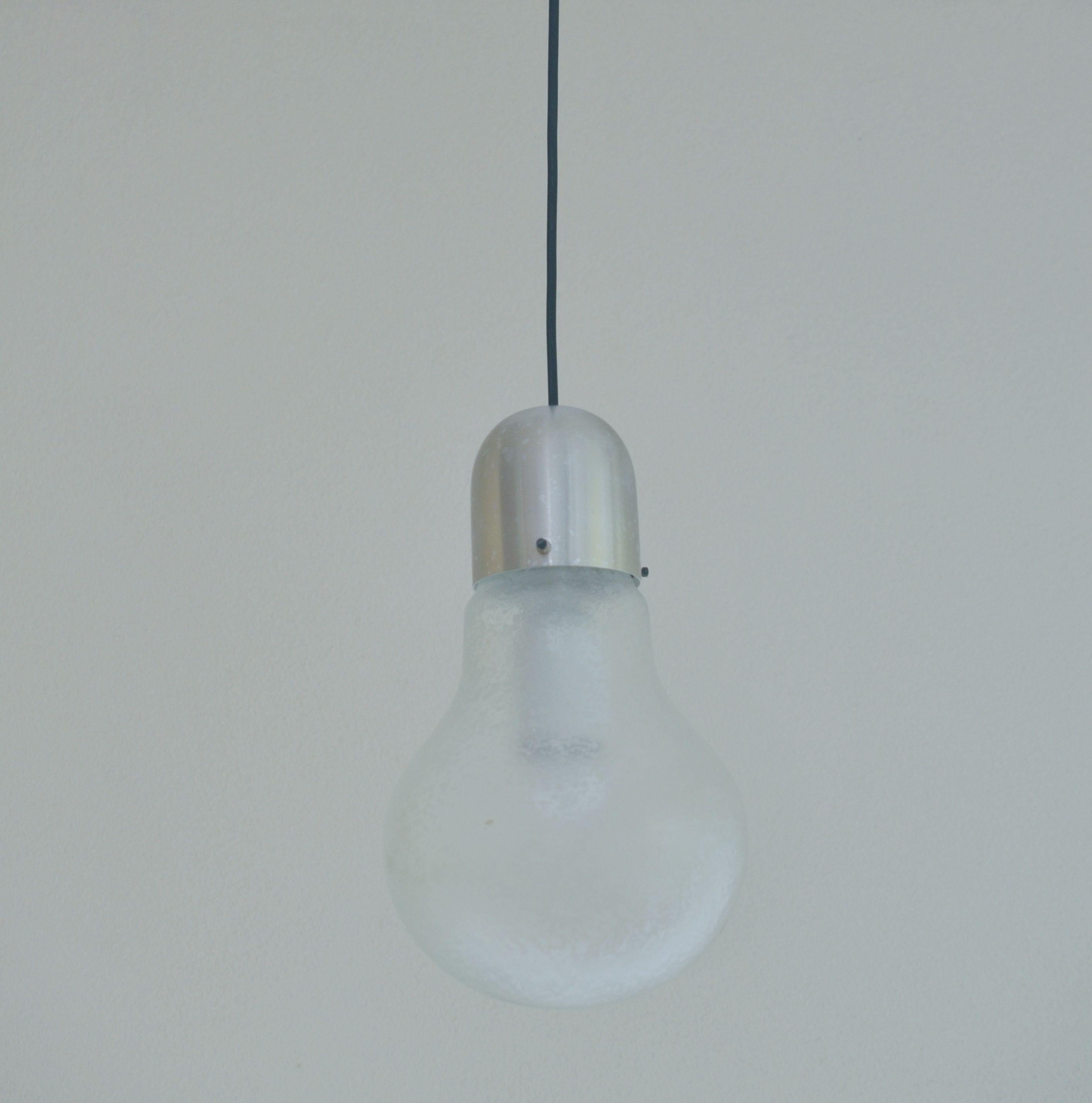Stilux Bulb Shaped Pendant Lamp In Good Condition For Sale In DOORWERTH, NL