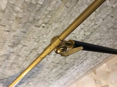 Stilux Floor Lamp Brass Metal Marbre, 1955, Italy