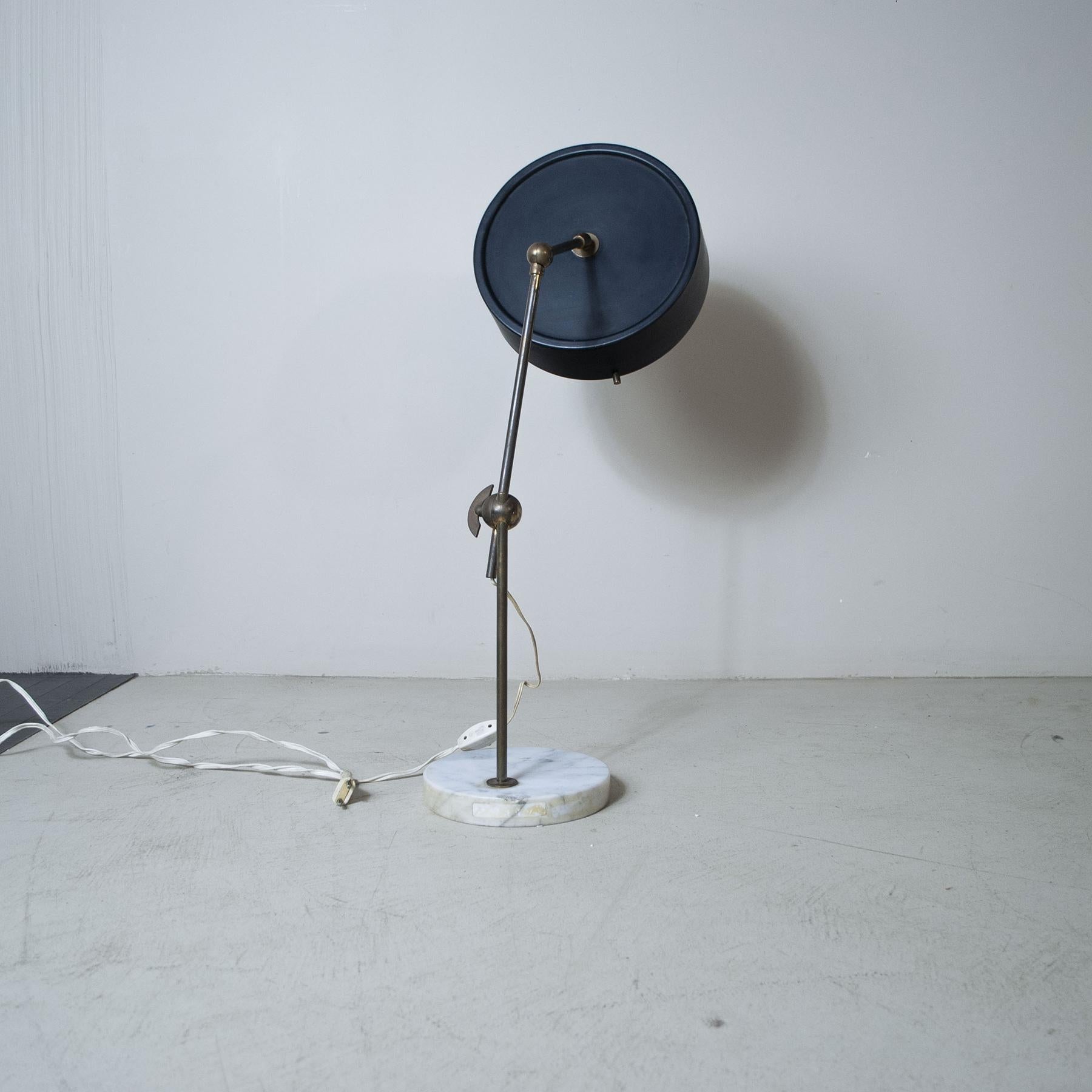 Metal Stilux Italian Midcentury Table Lamp from the Fifties For Sale