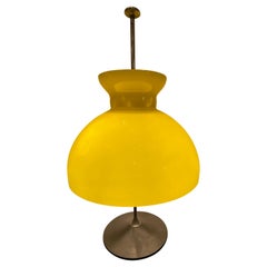 Stilux - Lámpara de sobremesa de cristal amarillo de Murano - Años 50