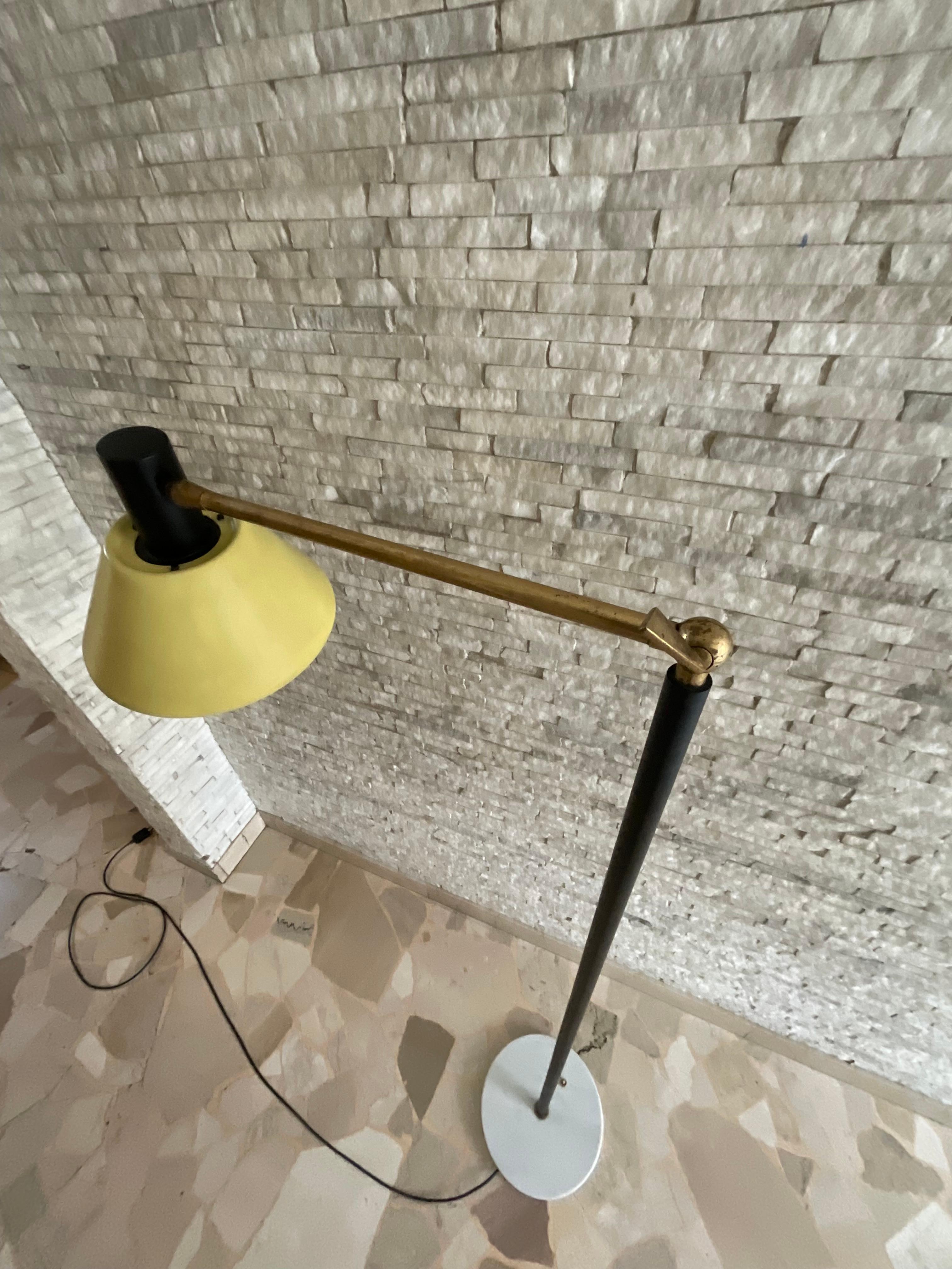 Italian STILUX - Floor Lamp - Made in ITALY 1950s For Sale