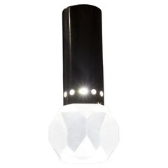 Stilux Mid-Century Pendant in Aluminum and Glass