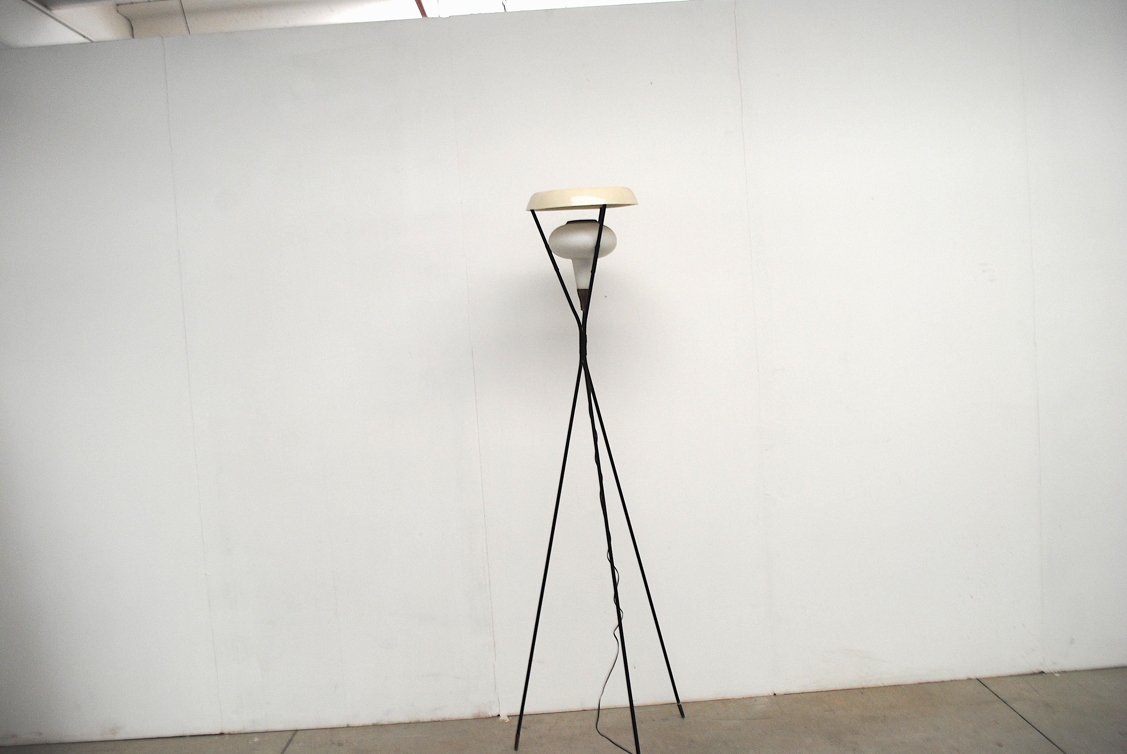 Mid-Century Modern Stilux Midcentury Floor Lamp Italian Production 50 Years For Sale