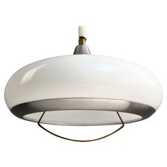 Stilux-Milano 1970s Adjustable Lamp, Perspex and Lacquered Aluminum