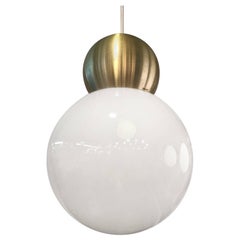 Stilux Milano 1970s Large Globe Pendant Light