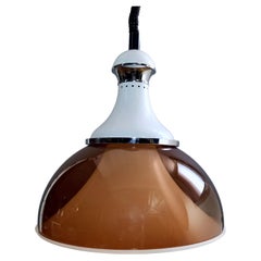 1960s Stilux-Milano Attributable Italian Bi-Colored Perspex Acrylic Pendant Lamp