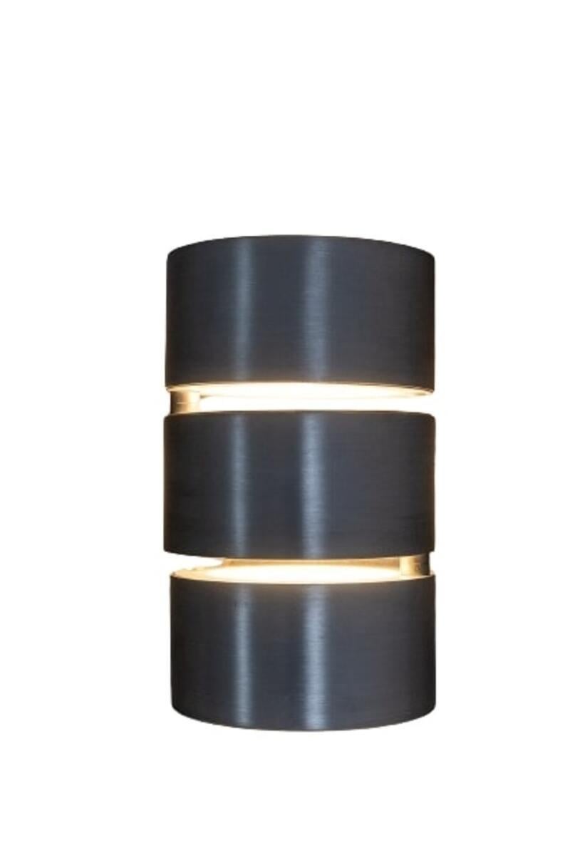 20th Century Stilux Milano. Brushed aluminum wall light. 1970s. For Sale