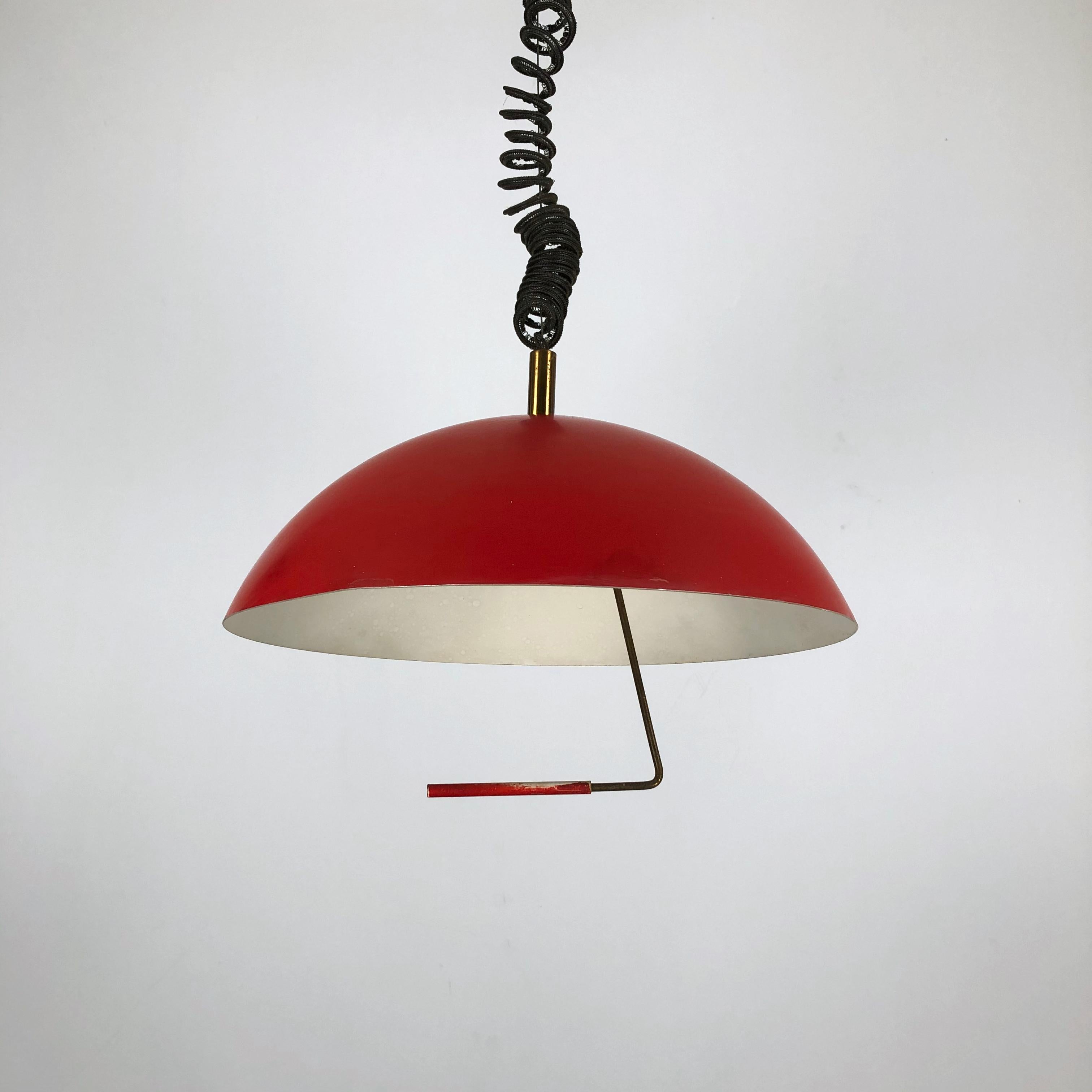 Stilux Milano, Italian Labeled Chandelier from 50s For Sale 9