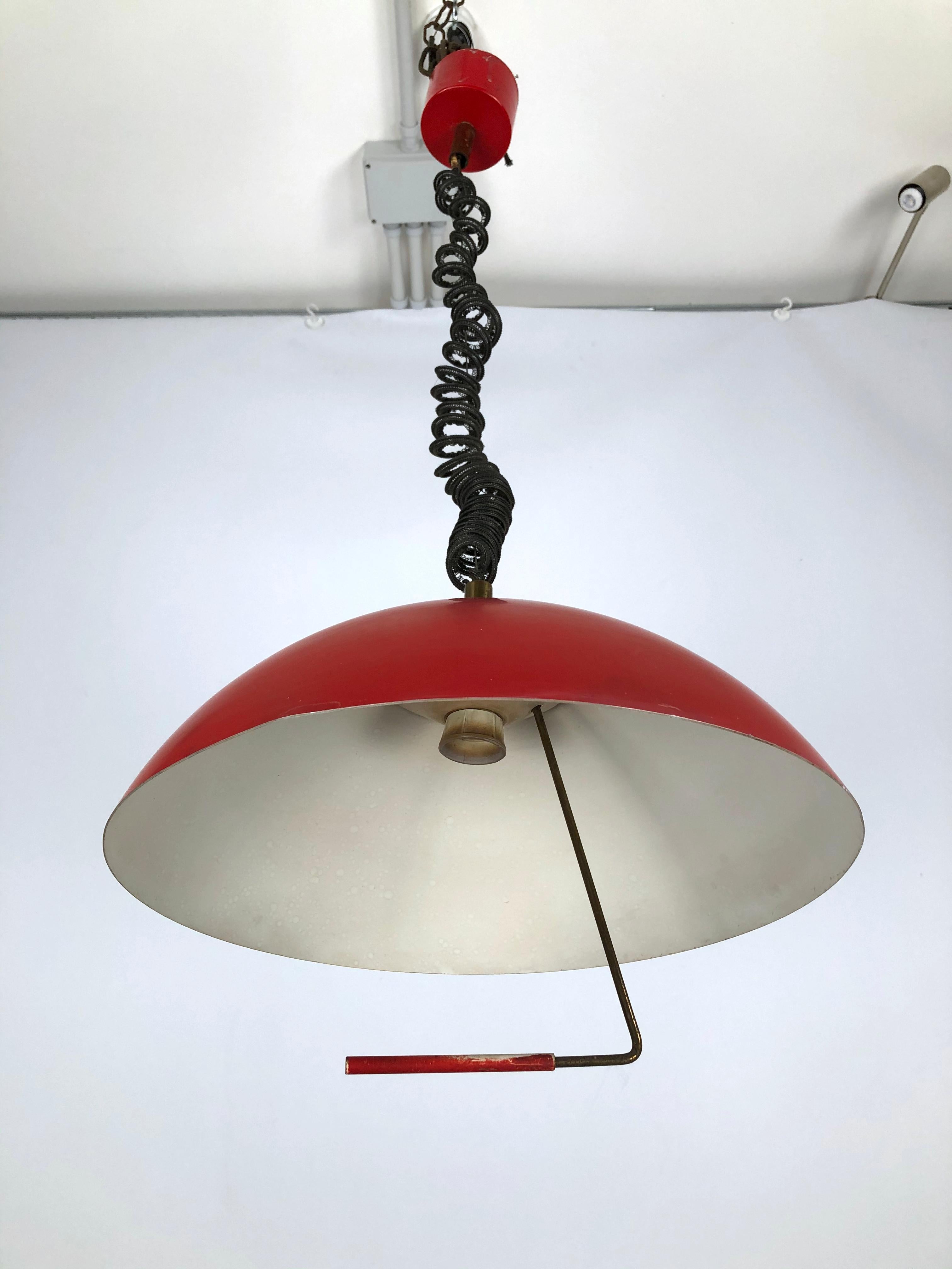 Stilux Milano, Italian Labeled Chandelier from 50s In Good Condition For Sale In Catania, CT
