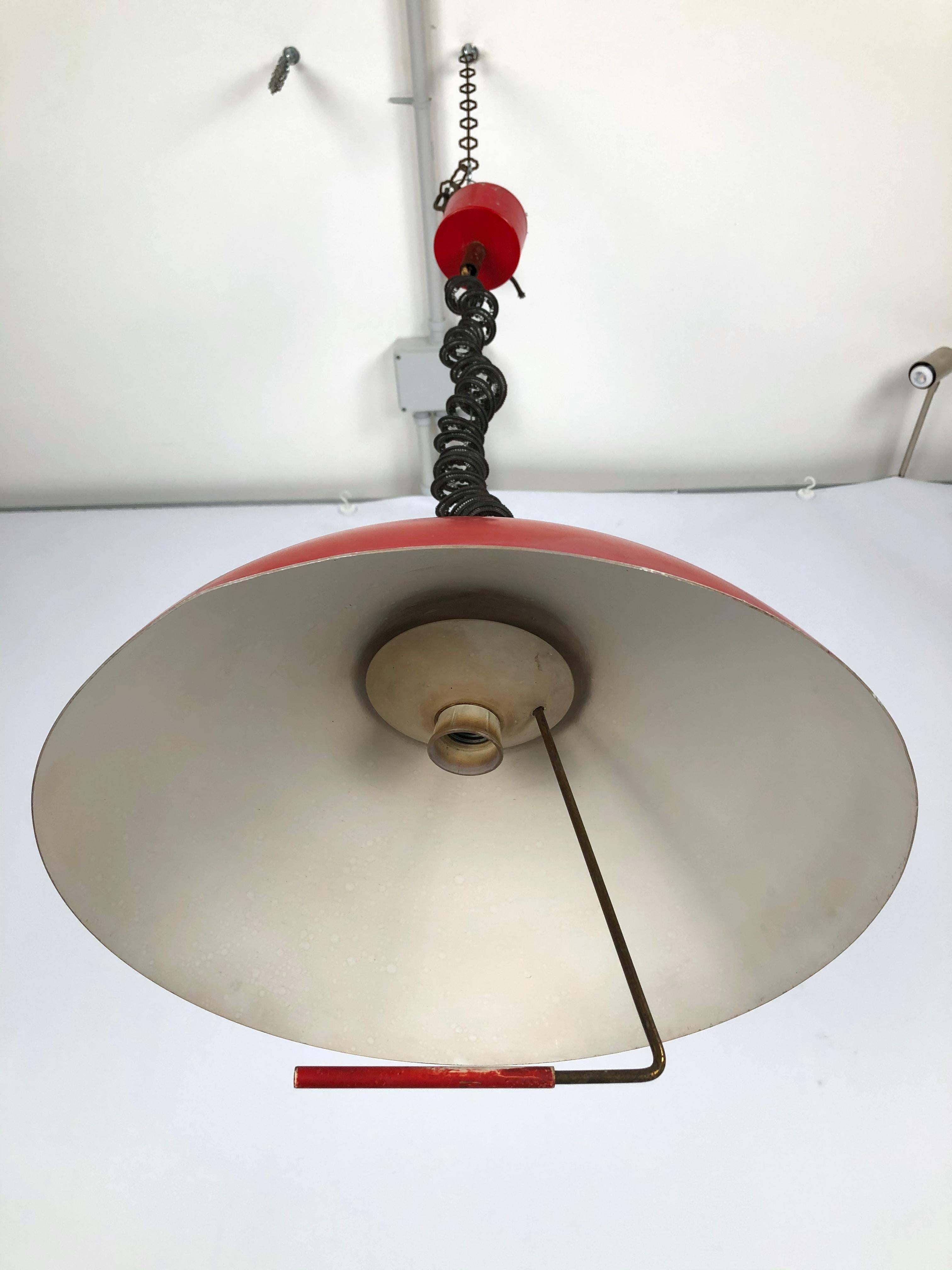 20th Century Stilux Milano, Italian Labeled Chandelier from 50s For Sale