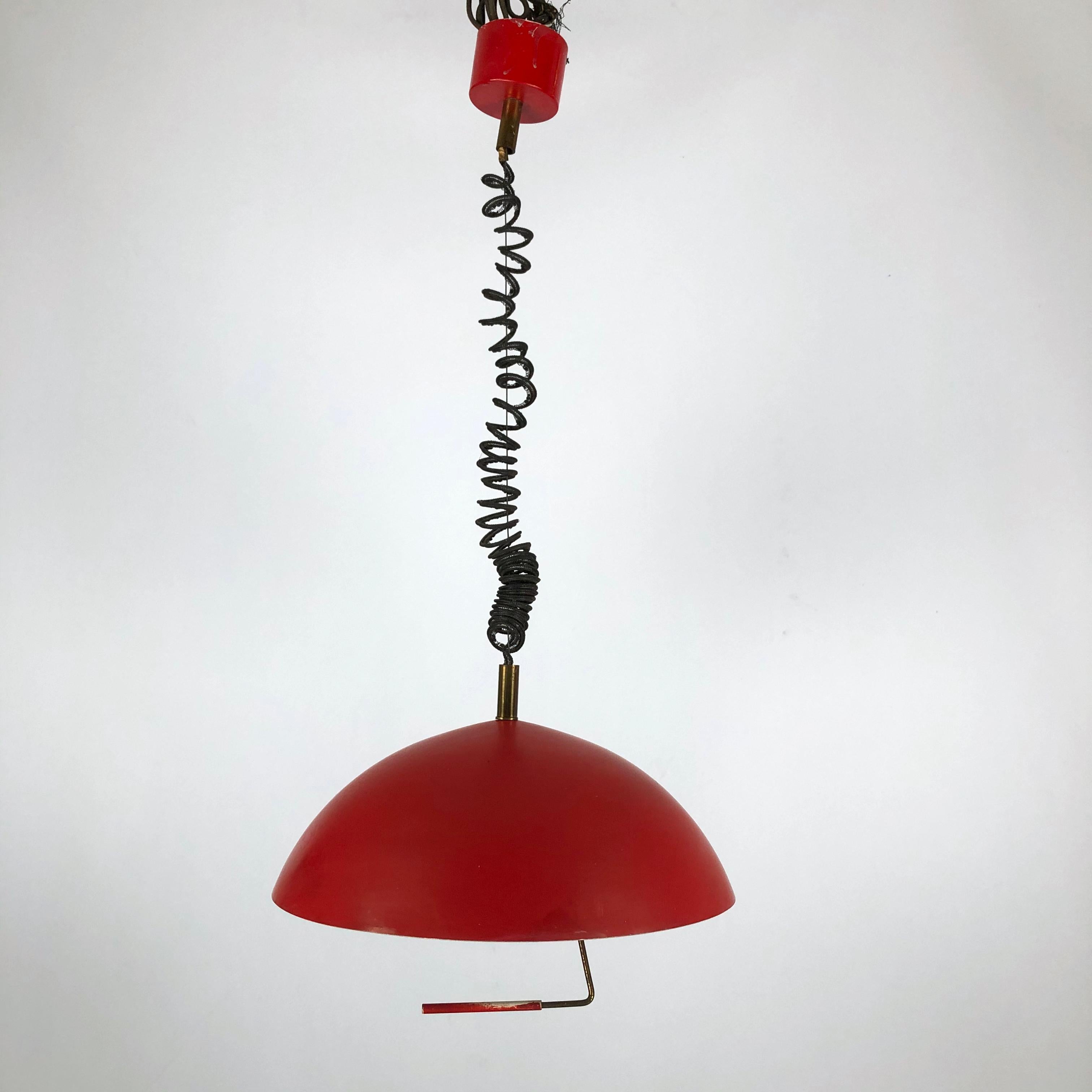 Stilux Milano, Italian Labeled Chandelier from 50s For Sale 3