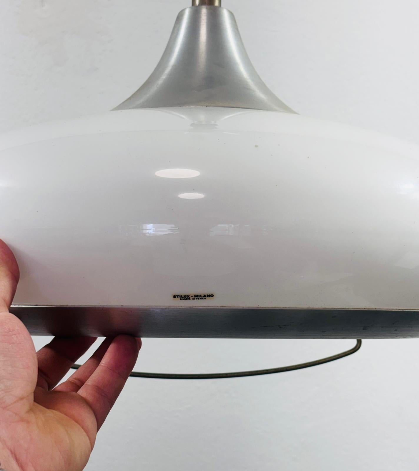 Italian Stilux Milano Lampada a sospensione Space Age 1970’s in vendita