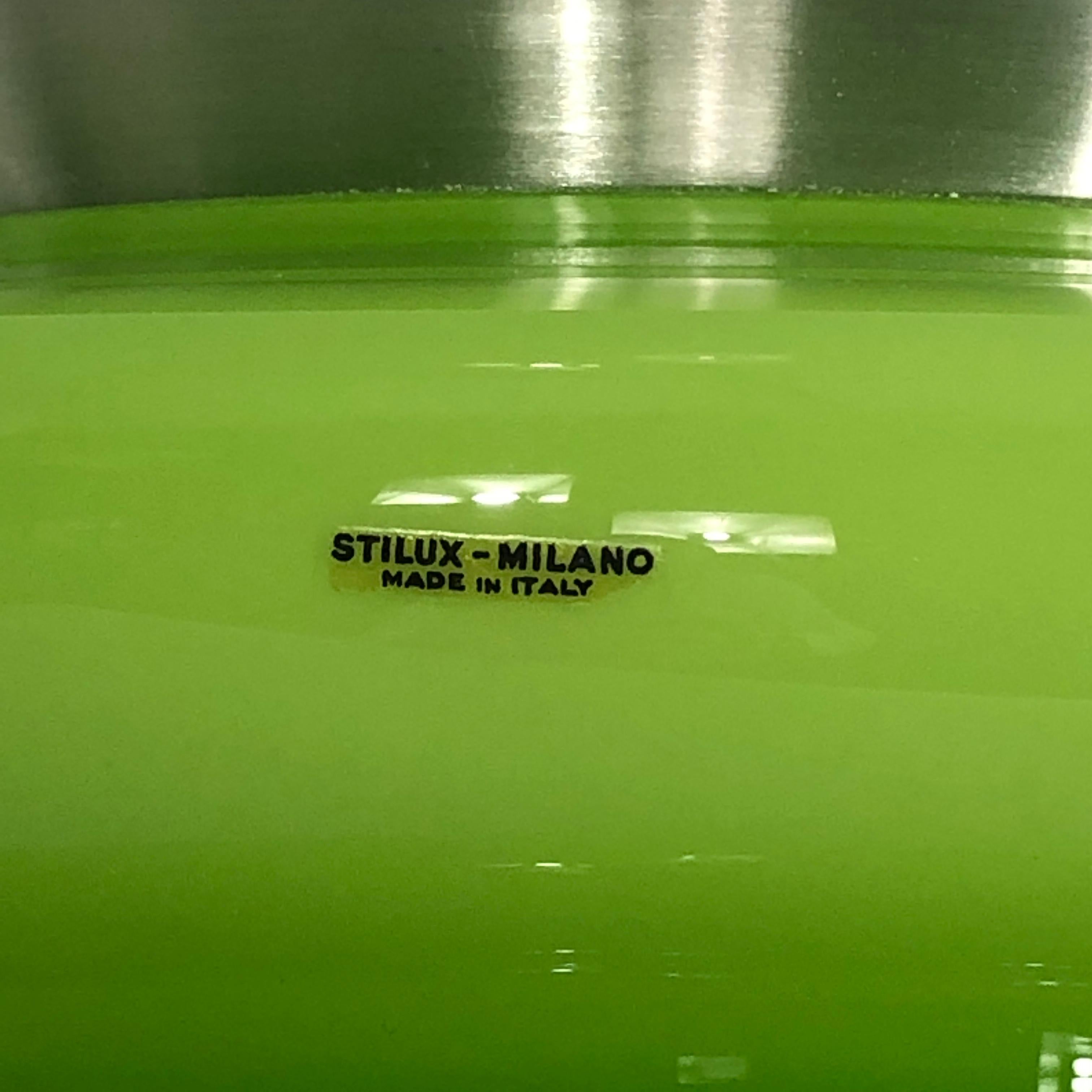 Stilux Milano, grande lampe de table en verre de Murano vert des années 60 Bon état - En vente à Catania, CT