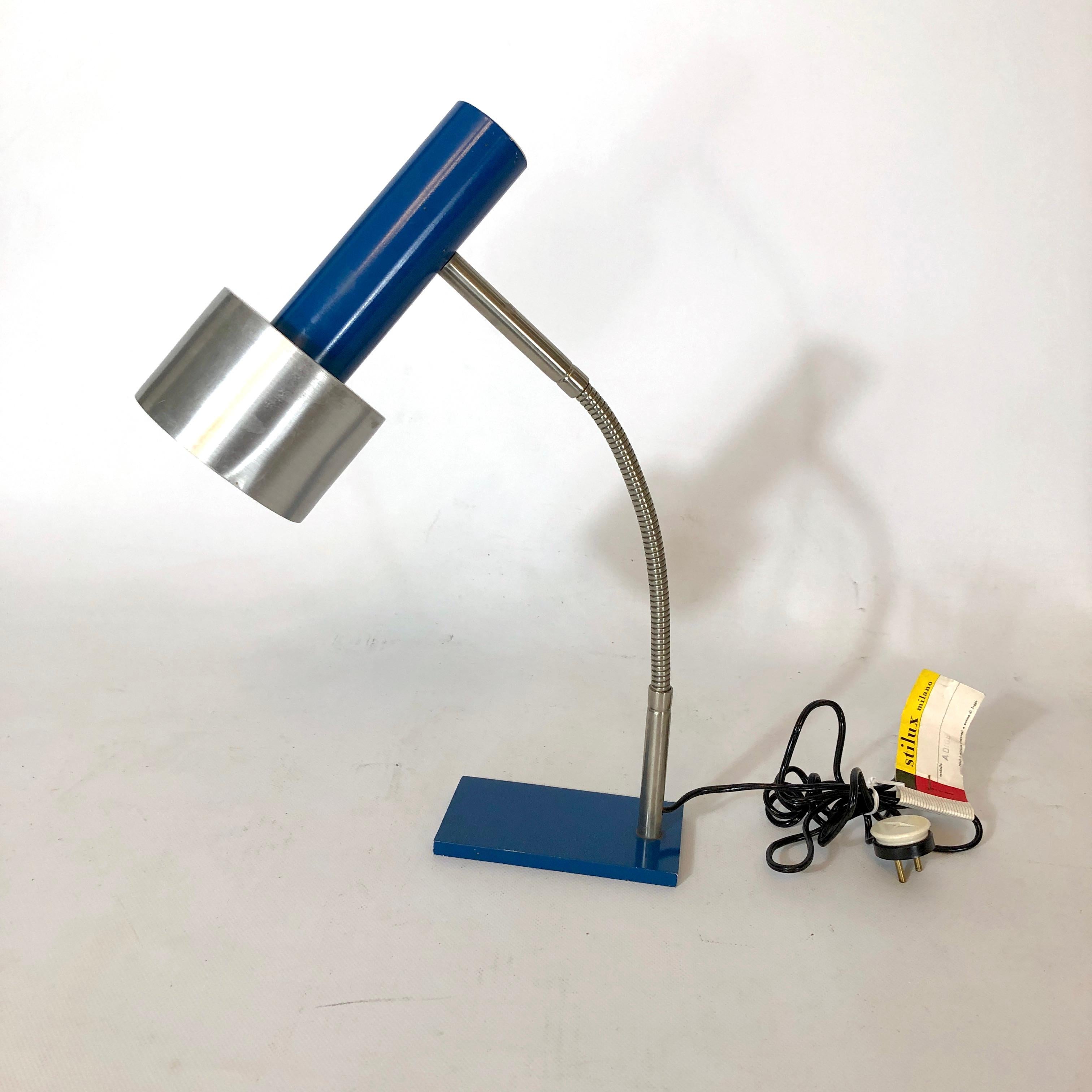 Stilux Milano, Mid-Century Adjustable Table Lamp from 60s For Sale 3