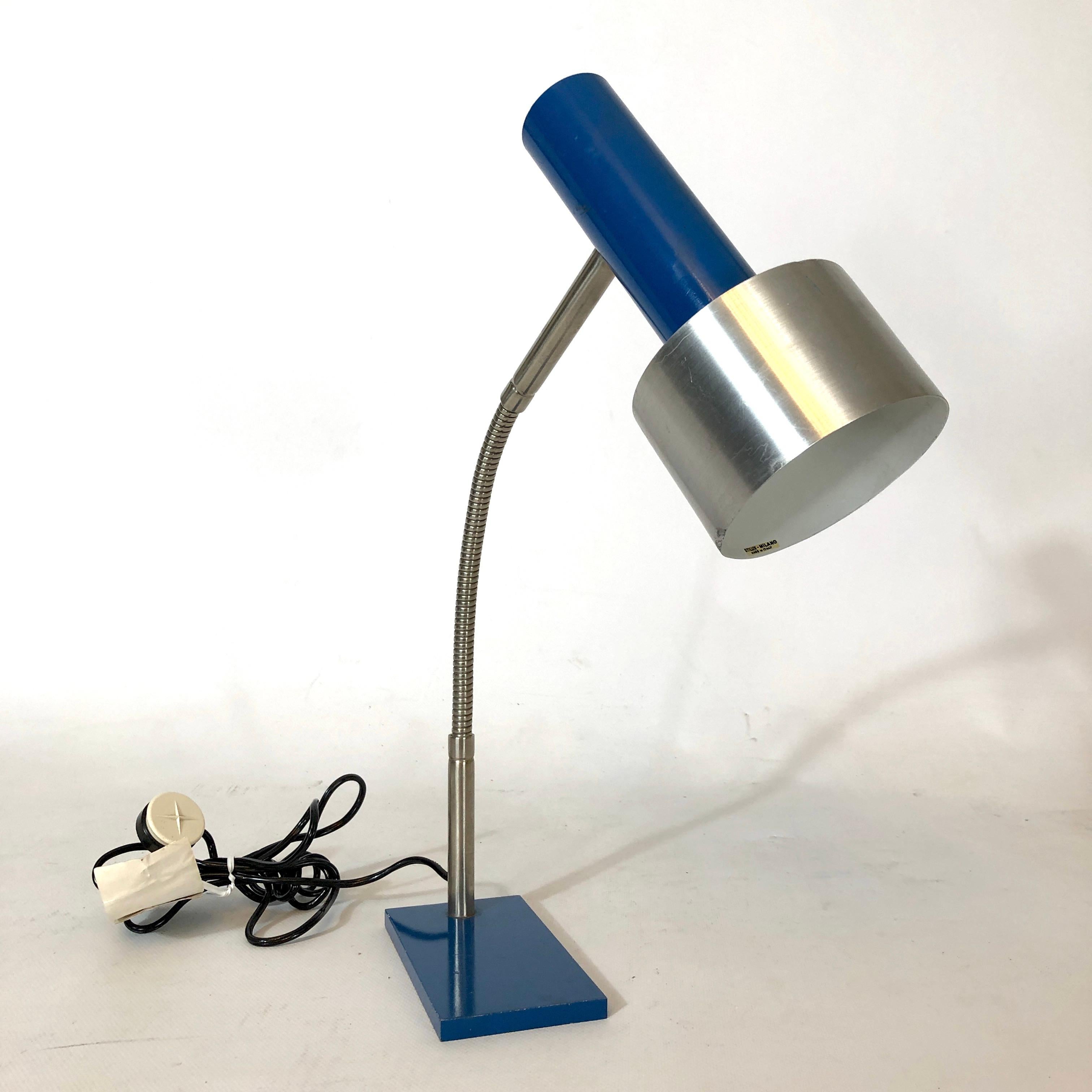 italien Stilux Milano, lampe de table ajustable du milieu du siècle dernier, années 60 en vente