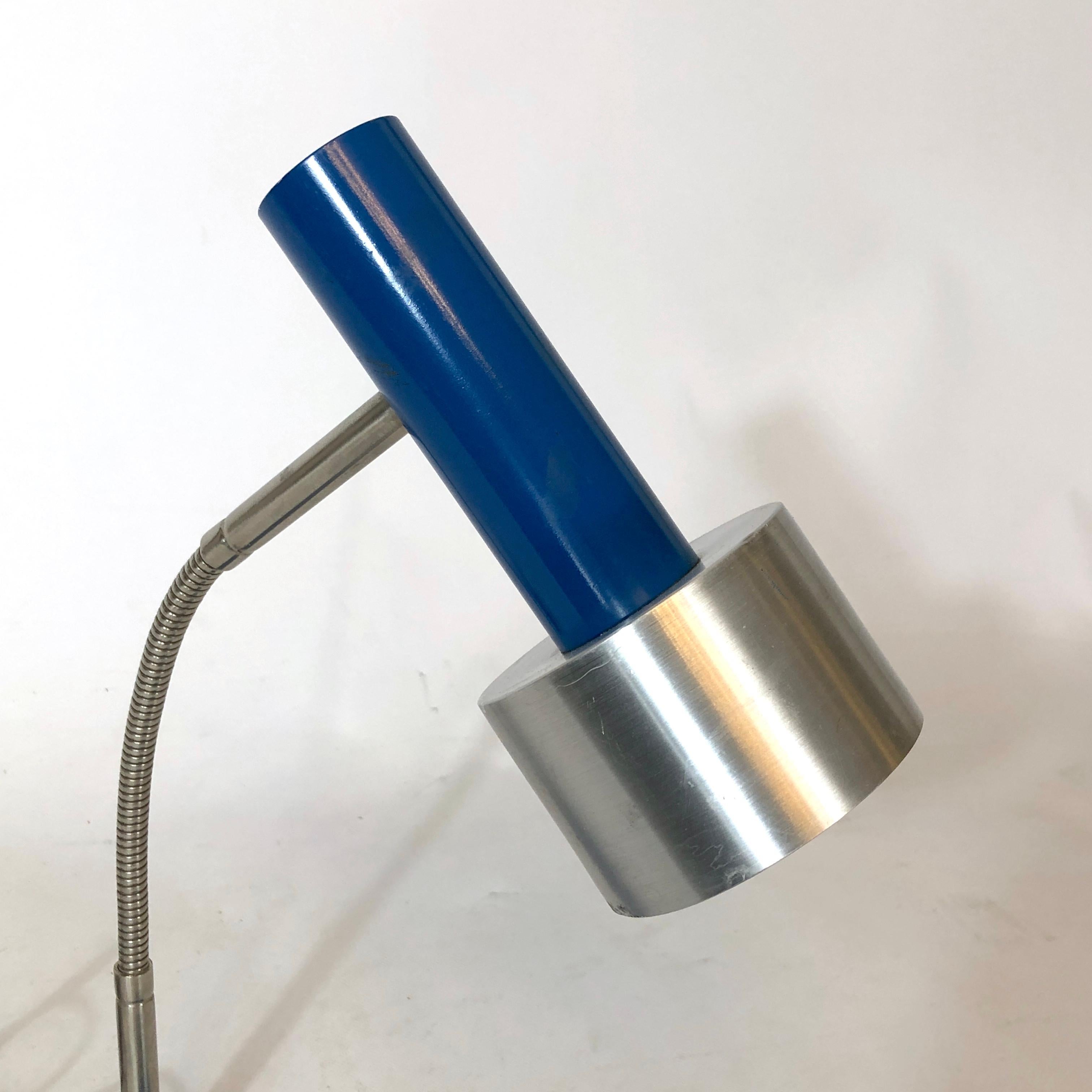 Nickel Stilux Milano, lampe de table ajustable du milieu du siècle dernier, années 60 en vente